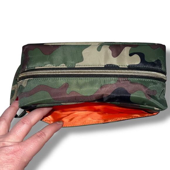 Bath and Body Works Cosmetics Travel Bag Organizer Camouflage Green Brown - Picture 4 of 8